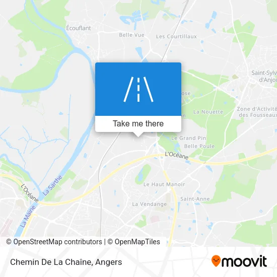 Chemin De La Chaîne map