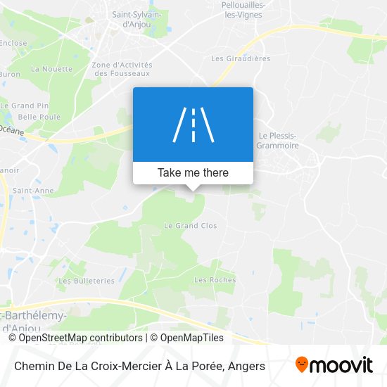 Chemin De La Croix-Mercier À La Porée map