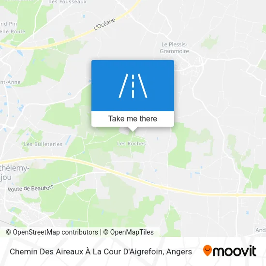 Chemin Des Aireaux À La Cour D'Aigrefoin map