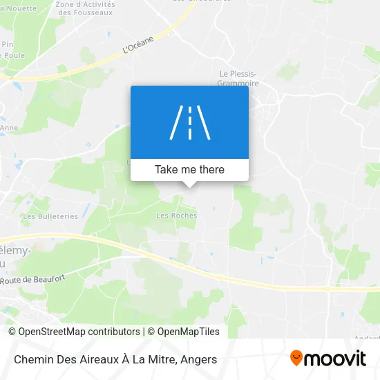 Chemin Des Aireaux À La Mitre map