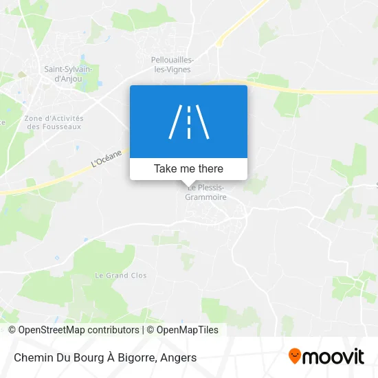 Chemin Du Bourg À Bigorre map