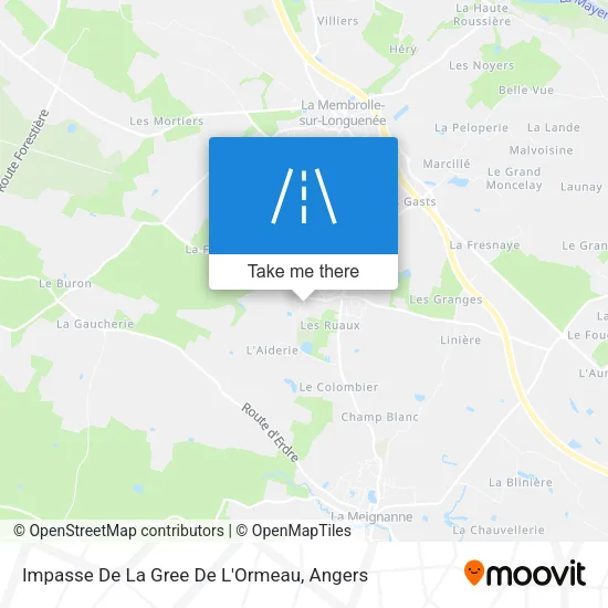 Impasse De La Gree De L'Ormeau map