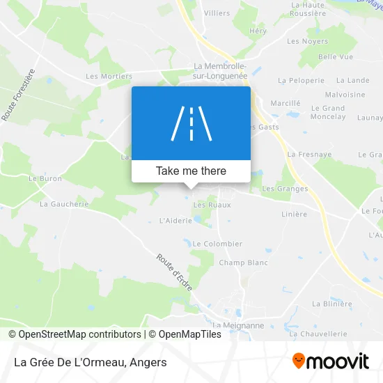 La Grée De L'Ormeau map