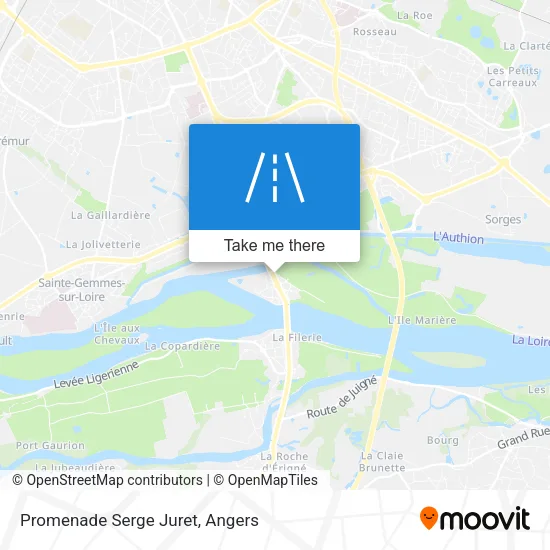 Promenade Serge Juret map