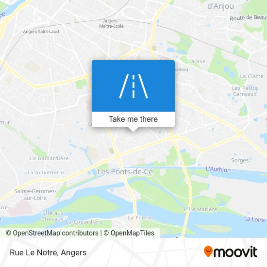Rue Le Notre map