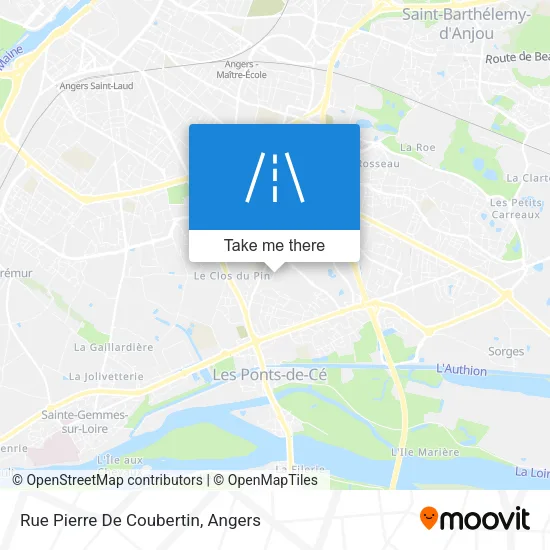 Rue Pierre De Coubertin map
