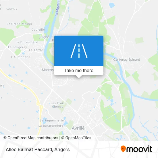 Allée Balmat Paccard map