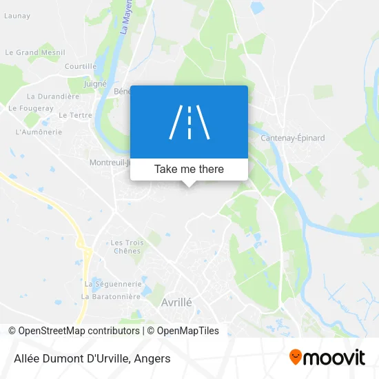 Allée Dumont D'Urville map