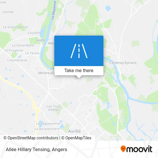 Allée Hillary Tensing map