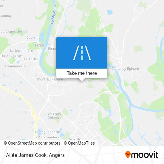 Allée James Cook map