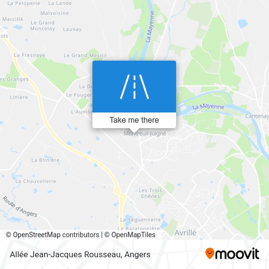 Allée Jean-Jacques Rousseau map