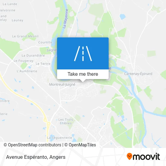 Avenue Espéranto map