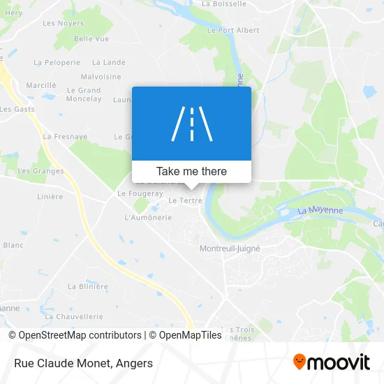 Rue Claude Monet map