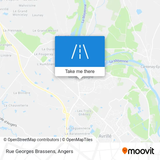 Rue Georges Brassens map
