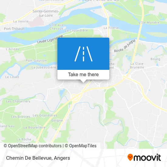 Chemin De Bellevue map