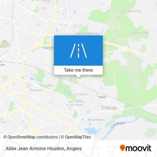 Allée Jean Antoine Houdon map