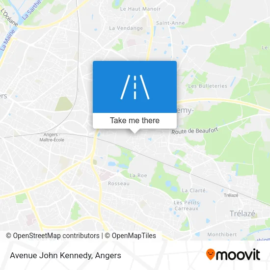 Avenue John Kennedy map