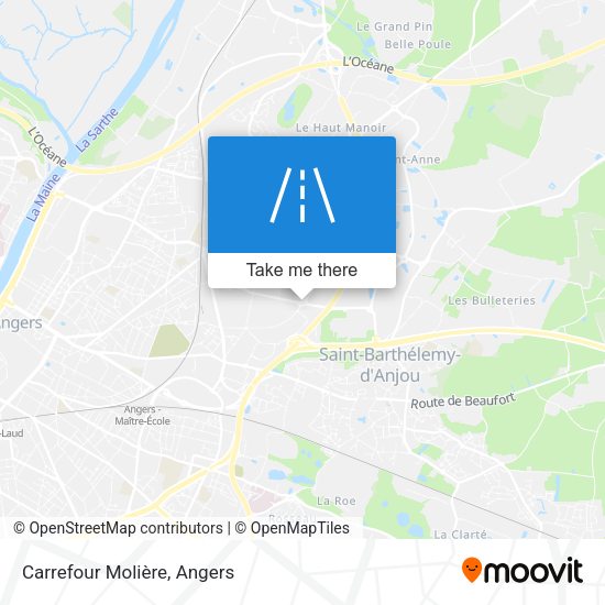Carrefour Molière map