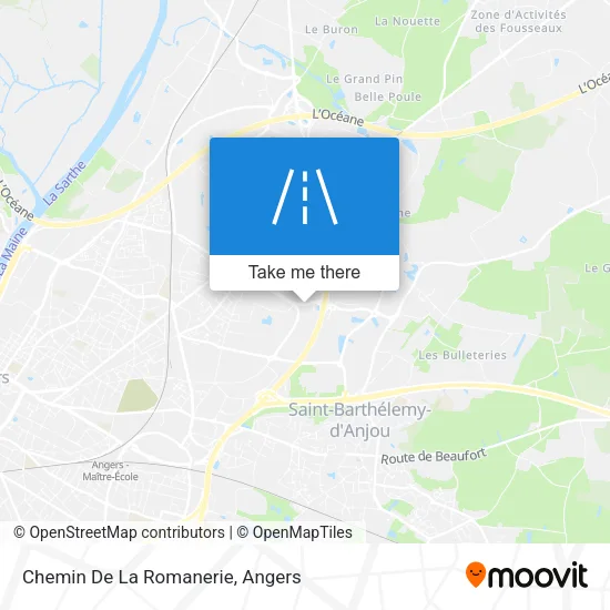 Chemin De La Romanerie map