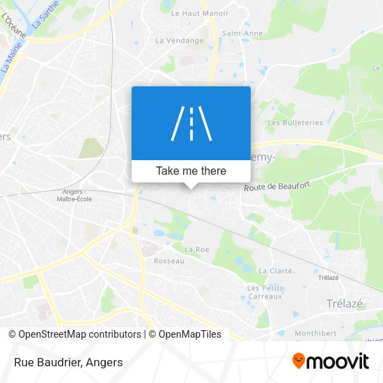 Rue Baudrier map