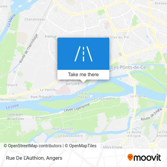 Mapa Rue De L'Authion