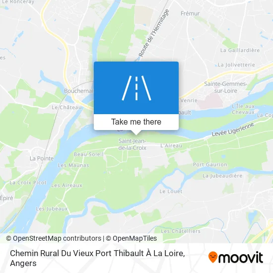 Chemin Rural Du Vieux Port Thibault À La Loire map
