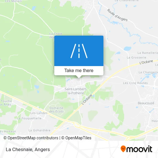 La Chesnaie map