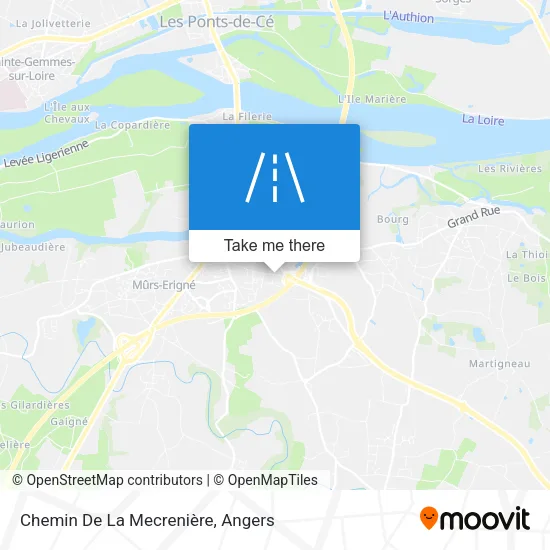 Chemin De La Mecrenière map
