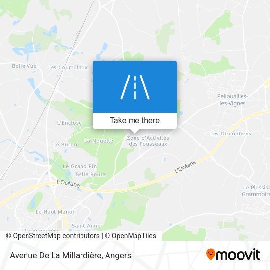Avenue De La Millardière map