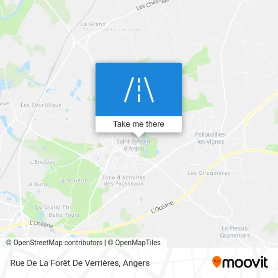 Rue De La Forêt De Verrières map