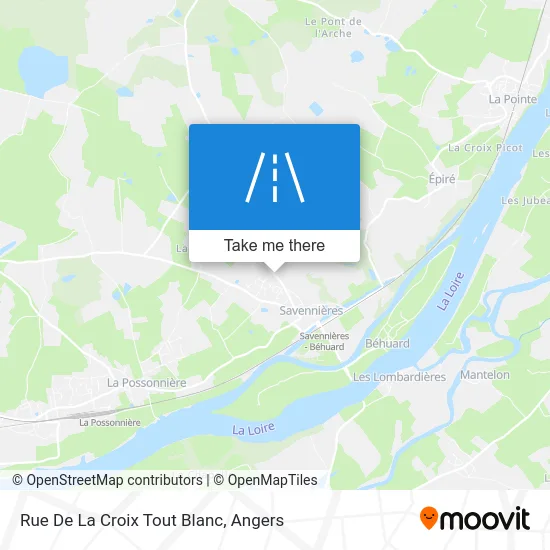 Rue De La Croix Tout Blanc map