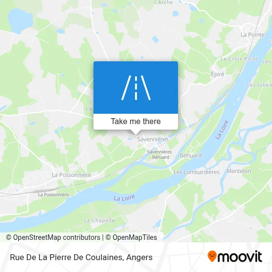 Rue De La Pierre De Coulaines map