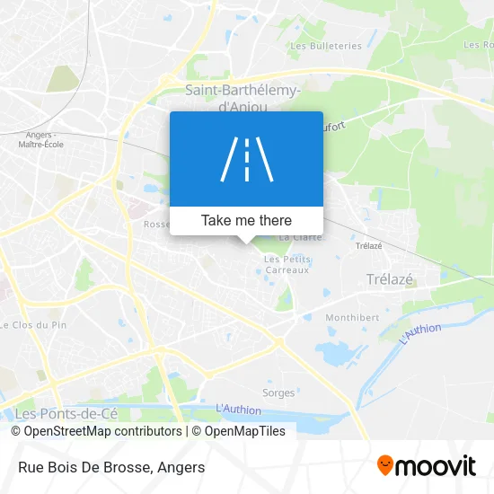Rue Bois De Brosse map