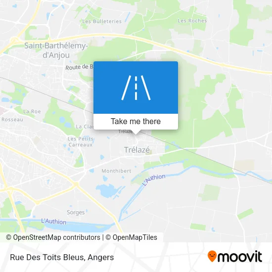 Rue Des Toits Bleus map
