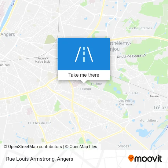 Rue Louis Armstrong map