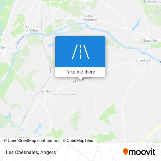 Les Chesnaies map