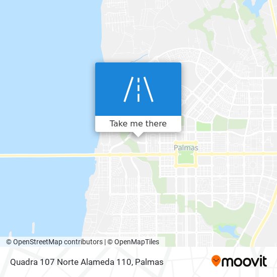 Quadra 107 Norte Alameda 110 map
