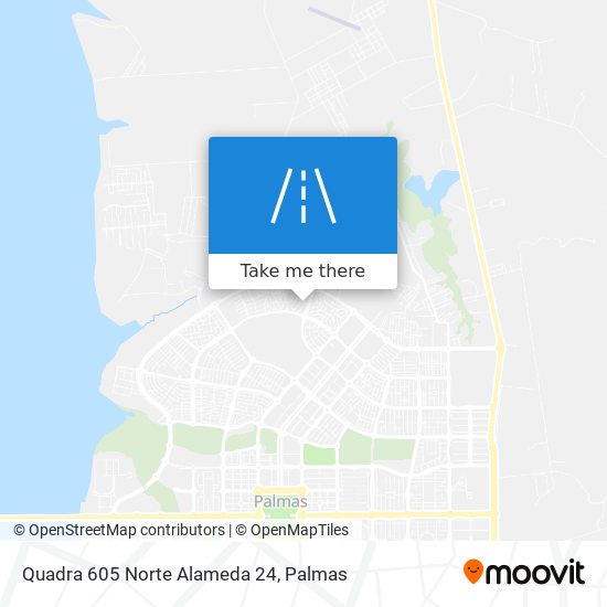Quadra 605 Norte Alameda 24 map