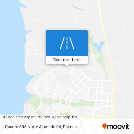 Quadra 605 Norte Alameda 04 map