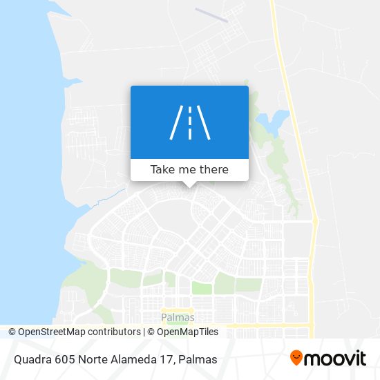 Quadra 605 Norte Alameda 17 map