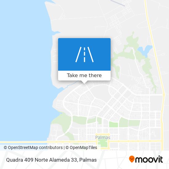 Quadra 409 Norte Alameda 33 map