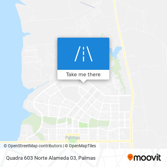 Quadra 603 Norte Alameda 03 map