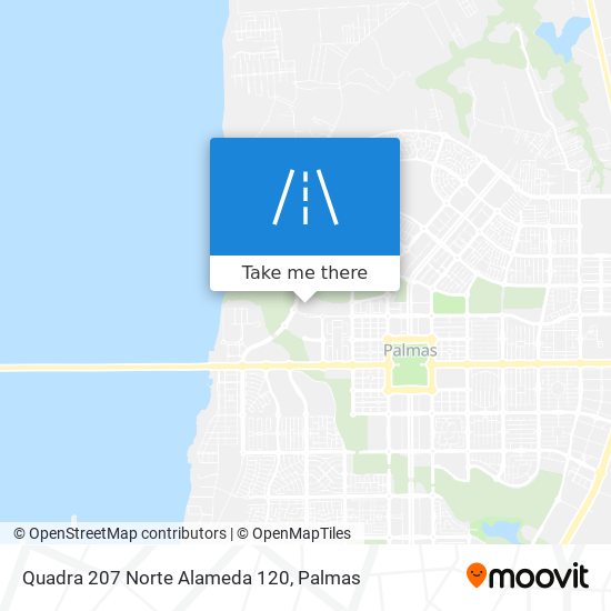 Quadra 207 Norte Alameda 120 map