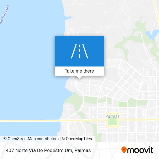 407 Norte Via De Pedestre Um map