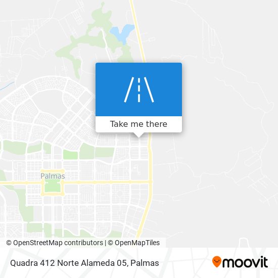 Quadra 412 Norte Alameda 05 map