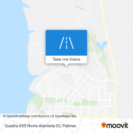 Quadra 605 Norte Alameda 02 map