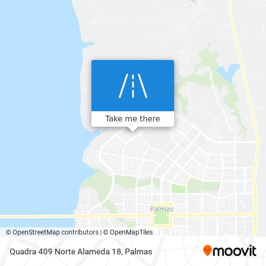 Quadra 409 Norte Alameda 18 map