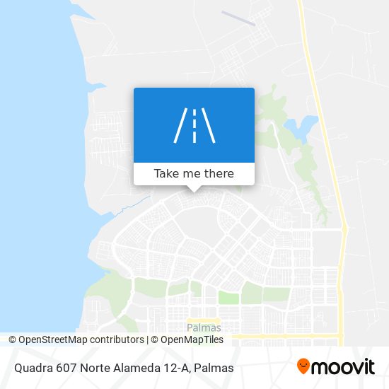 Quadra 607 Norte Alameda 12-A map