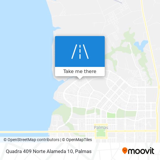 Quadra 409 Norte Alameda 10 map