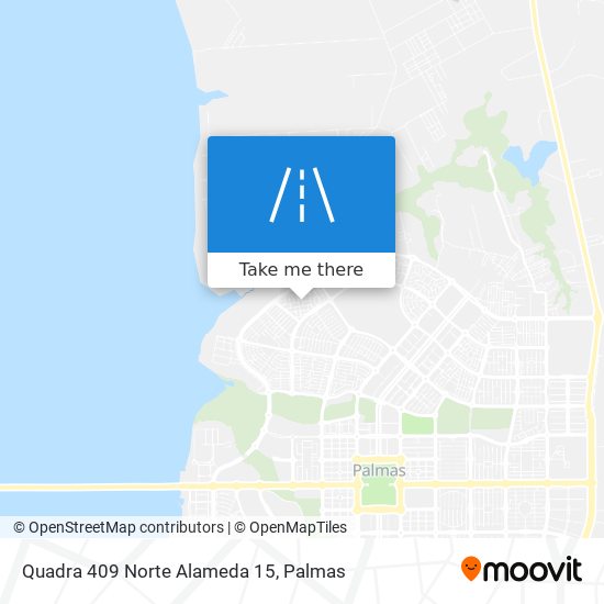 Quadra 409 Norte Alameda 15 map